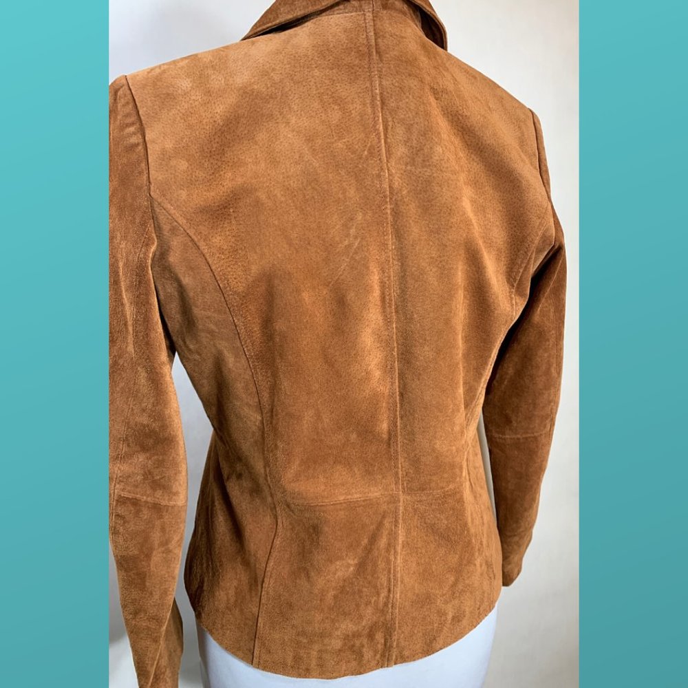 Relativity Tan Suede Button Blazer Jacket - image 6